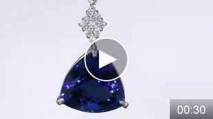 タンザナイトネックレス　1.050ct　Pt900　ミニ動画