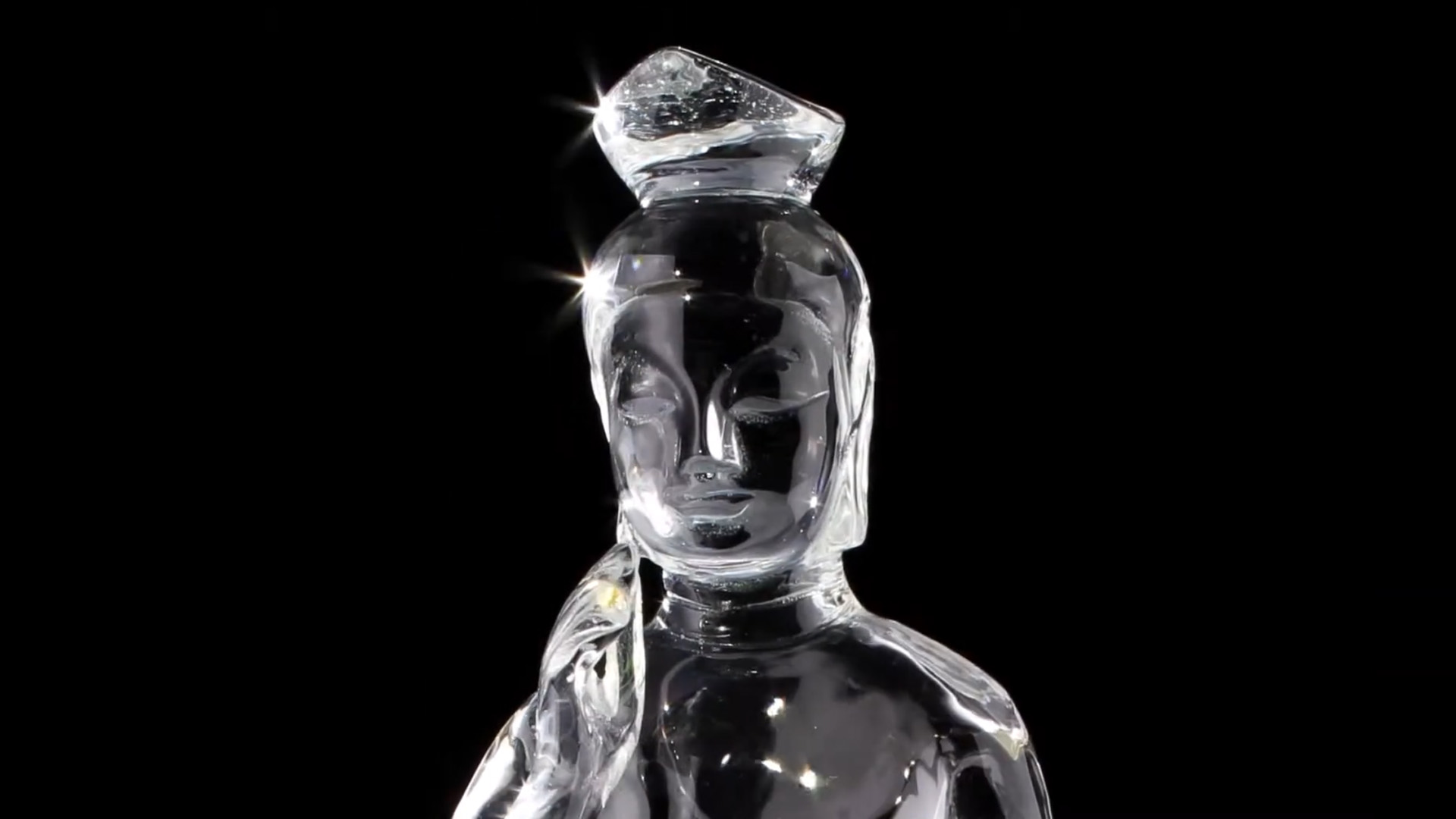 水晶仏像彫刻　長岡水晶工芸　伝統工芸士長岡良雄(号　良拓)